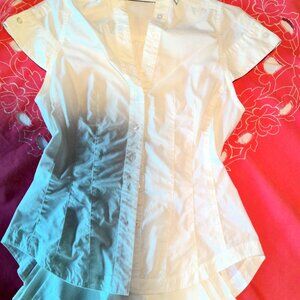 Byron Lars Cotton Buttondown Blouse - White